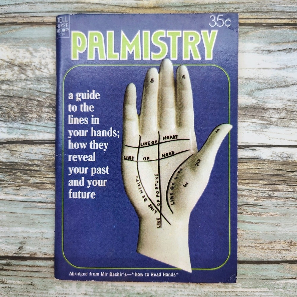 Palmistry A Guide to the Lines in Your Hand Dell Purse Book 6754 1968 Vintage